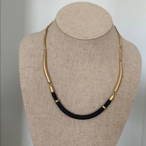 Gold and black necklace